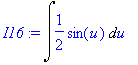 I16 := Int(1/2*sin(u),u)