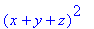 (x+y+z)^2