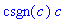 csgn(c)*c