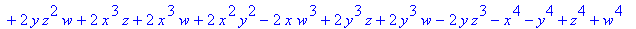 -2*z^3*x-2*z^2*w^2-2*w^3*y-2*x*w*y^2+4*x*w^2*y+2*x*...