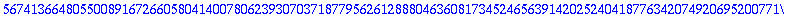 p := .841470984807896506652502321630298999622563060...