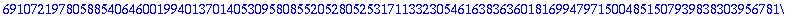 p := .841470984807896506652502321630298999622563060...