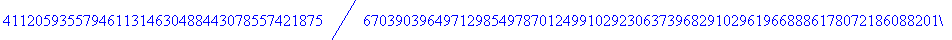 x := 4020943454386858549361934826949305623258243223315993799956664225550331295098177261878061768845487974640793906555804112059355794611314630488443078557421875/67039039649712985497870124991029230637396...