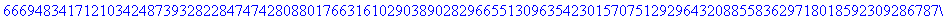 x := 9694259300734454568747431470522613204055764704668798049300214148561769064189966387561286442439738577038930698803084832348078796439522562169184751042430280248266789365760451904056982882567909686062...