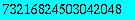 x := 4020943454386858549361934826949305623258243223315993799956664225550331295098177261878061768845487974640793906555804112059355794611314630488443078557421875/67039039649712985497870124991029230637396...