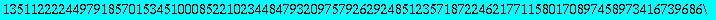 x := 5394016251706463972542512865969925505362316179142251468341315171397946252461340289702379024692215193272357625428877941077887383549791851300619391955571546521433516407564440735247277450436043965227...