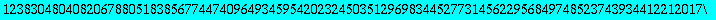 x := 9694259300734454568747431470522613204055764704668798049300214148561769064189966387561286442439738577038930698803084832348078796439522562169184751042430280248266789365760451904056982882567909686062...