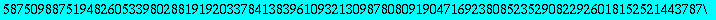 x := 9694259300734454568747431470522613204055764704668798049300214148561769064189966387561286442439738577038930698803084832348078796439522562169184751042430280248266789365760451904056982882567909686062...