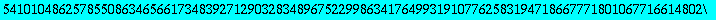 x := 9694259300734454568747431470522613204055764704668798049300214148561769064189966387561286442439738577038930698803084832348078796439522562169184751042430280248266789365760451904056982882567909686062...